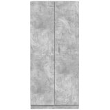  Ormar siva boja betona 90 x 52 x 200 cm od konstruiranog drva | shoptok.hr