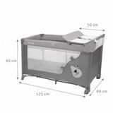 Kidwell Blissy putni krevetić s dodacima za djecu, sivi medo | shoptok.hr
