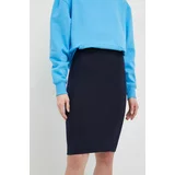 Tommy Hilfiger Suknja s primjesom vune boja: tamno plava, mini, pencil