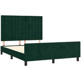 Okvir za krevet bez madraca tamnozeleni 140x200 cm baršunasti | shoptok.hr