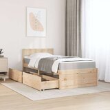  Krevet s ladicama i madracem 90 x 200 cm od borovine | shoptok.hr