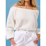 Sinsay Pamučna bluza puf rukava | shoptok.hr