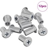  Sigurnosna matica 12 pcs Srebrno M6 x 15 mm Čelik | shoptok.hr