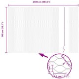 vidaXL Šesterokotna ograja 1.4x25 m Cinkano jeklo | Shoptok.si