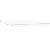 vidaXL Ručna uvlačiva tenda bijela 450x300 cm | shoptok.hr