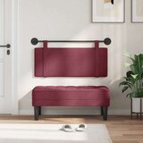  Držeće uzglavlje Zidne Vinska crvena 110 x 55 x 5 cm tkanina - boja crnog vina 100 cm bez LED svjetla | shoptok.hr