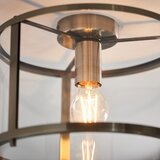 Endon 103112 - plafonska svetiljka hopton 1xE27/10W/230V mat hrom | Eponuda.com