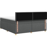  Boxspring krevet s madracem Tamnosiva 200 x 200 cm Tkanina | shoptok.hr