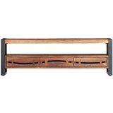 vidaXL TV omarica 140x30x45 cm trden akacijev les | Shoptok.si