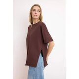 TRENDYOLMILLA Ženska majica TWOSS20TS0828, Braon | Eponuda.com