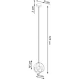  Obesna svetilka TULOS 1 bela, (21348000) | Shoptok.si