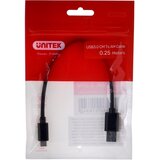 Unitek CABLE USB-C - USB-A 3.1,M /M,0.25M, Y-C490BK | shoptok.hr