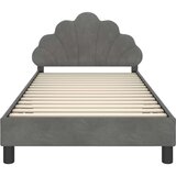  Krevet za djecu s uzglavljem Tamno siva 90 x 190 cm Baršun | shoptok.hr