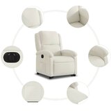  Naslonjač na podizanje krem baršunasti | shoptok.hr