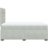  Krevet s oprugama i madracem svjetlosivi 120x190 cm baršunasti | shoptok.hr