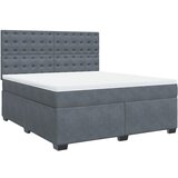 Maison Chic Box spring postelja - Vzmetna postelja z vzmetnico temno siva 180x200 cm žamet SL23564, (21891619) | Shoptok.si