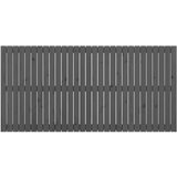  Stensko posteljno vzglavje sivo 185x3x90 cm trdna borovina, (20737628) | Shoptok.si