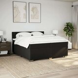  Krevet s oprugama i madracem crni 200x200 cm od tkanine | shoptok.hr