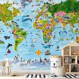  Foto tapeta - World Map for Kids 350x256 Premium | shoptok.hr