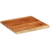 Stolna Mizna plošča 40x40x3,8 cm kvadratna trdna akacija naravni rob, (21410669) | Shoptok.si