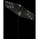  Vrtni suncobran s čeličnom šipkom LED antracit 225x225x212 cm | Eponuda.ba