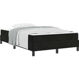 vidaXL Boxspring krevet s madracem Crna 120 x 190 cm Baršun | shoptok.hr