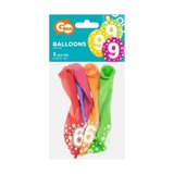  Set 5 pisanih balonov s pikami in številko - 9 Cene