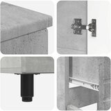  Toaletna jedinica Betonska siva 60 x 35 x 80 cm | shoptok.hr