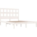  Okvir za krevet od masivne borovine bijeli 140 x 190 cm | shoptok.hr