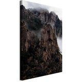  Slika - Heart of Mountain Landscape (1-part) - Clouds Amid Rocks 80x120 Na talijanskom platnu | shoptok.hr
