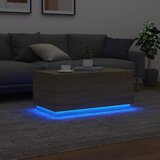  Stolić za kavu s LED svjetlima boja hrasta 90 x 50 x 40 cm | shoptok.hr