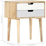  Noćni ormarić 47 x 35 x 59 cm od masivnog drva manga | Eponuda.com