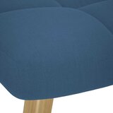  Stolica za opuštanje s tabureom od tkanine plava | shoptok.hr