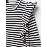 MANGO KIDS Majica 'BIANCA' črna / bela | Shoptok.si