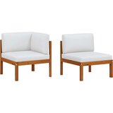  Vrtni set za odmor s jastucima, 2 dijela, akacija i uže | Eponuda.com