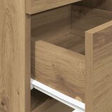 vidaXL Nočne omarice z 2 predaloma 2 kosa artisan hrast 36x36x68 cm | Shoptok.si