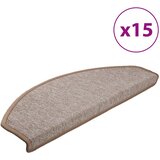 vidaXL Preproge za stopnice 15 kosov 65x24x4 cm svetlo rjave, (20802643) | Shoptok.si