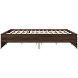  Okvir za krevet boja hrasta 180x200cm konstruirano drvo i metal | shoptok.hr