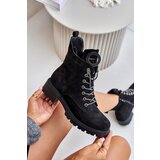 VINCEZA Insulated ankle boots with decorative lacing | Shoptok.si
