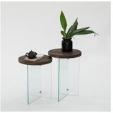 Hanah home Serenity 2 set klub stolova, 2 dijela, smeđa | Eponuda.ba