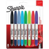 Sharpie 1x8 Twin Tip Permanent- marker UF + F 8 colours Cijene