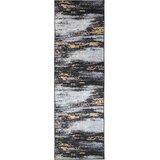  Traka za tepih LESAKA Crna i zlatna 80 x 400 cm | shoptok.hr