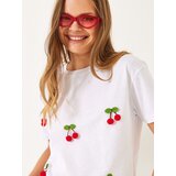 Bianco Lucci Ženska majica kratkih rukava 60602016, Okrugli izrez, Bela | Eponuda.com
