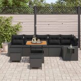  Sjedeća garnitura za vrt 11 kom. Crna poliratan 289 x 192 x 85 cm | Shoptok.si
