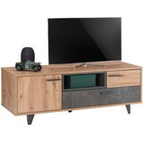 CARRYHOME TV-ELEMENT temno siva, hrast artisan | Shoptok.si