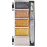 RAYHER Akvarel Metallic, Gold, 5 barv 25x45mm, +H2O čopič, (20615128) | Shoptok.si