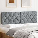 vidaXL Vzglavna stranica svetlo siva 160 cm blago Cene