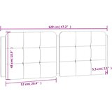  Jastuk za uzglavlje Zadar crni 120 cm od umjetne kože | shoptok.hr