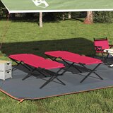  Sklopivi kamperski krevet 2 pcs Crvena 210 x 80 x 46 cm | shoptok.hr
