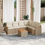 vidaXL 7-dijelni set vrtnih sofa od poliratana s jastucima bež | shoptok.hr